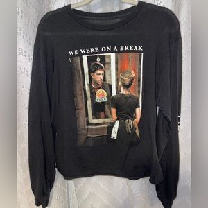 Thrifted FRIENDS Long Sleeve Crop Top
